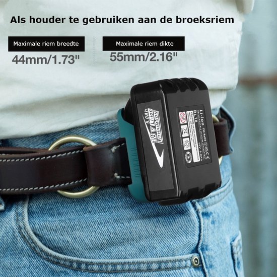 Lot 6 Supports Muraux Batterie Makita 18V & Bosch 18V – Clip Ceinture & Fixation Étagère
