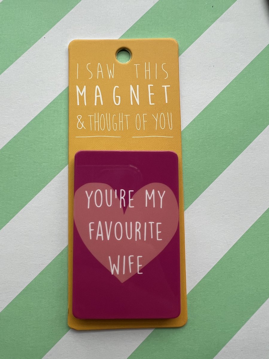 Koelkast magneet - Magnet - You're My Favorite Wife - MA17