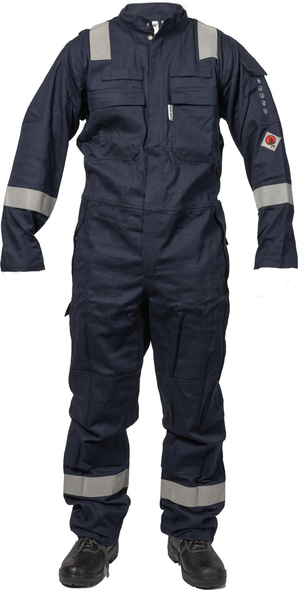 Vlam vertragende Antistatische Multinorm overall Striping 52