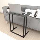 Bureau Högsby laptoptafel 65,5x60x35,5 cm antraciet en zwart