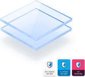 Plexiglas plaat 3 mm dik - 170 x 100 cm - Fluor Blauw