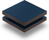 HPL plaat 6 mm dik - 90 x 50 cm - Structuur Staalblauw