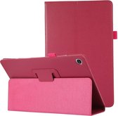 Lunso - Geschikt voor Lenovo Tab M10 Plus Gen 3 (3e generatie) - Stand flip Bookcase hoes - Roze