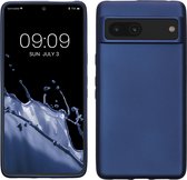kwmobile telefoonhoesje geschikt voor Google Pixel 7 - Hoesje voor smartphone - Back cover in metallic blauw