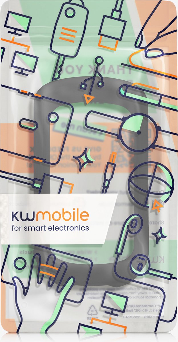 kwmobile hoes geschikt voor Garmin Edge Explore 2 - Siliconen beschermhoes voor fietsnavigatie - zwart van Merkloos — afbeelding 5