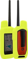 kwmobile Hoesje geschikt voor Garmin Alpha 300 / Alpha 200 - Beschermhoes voor handheld GPS - Back cover in neon geel