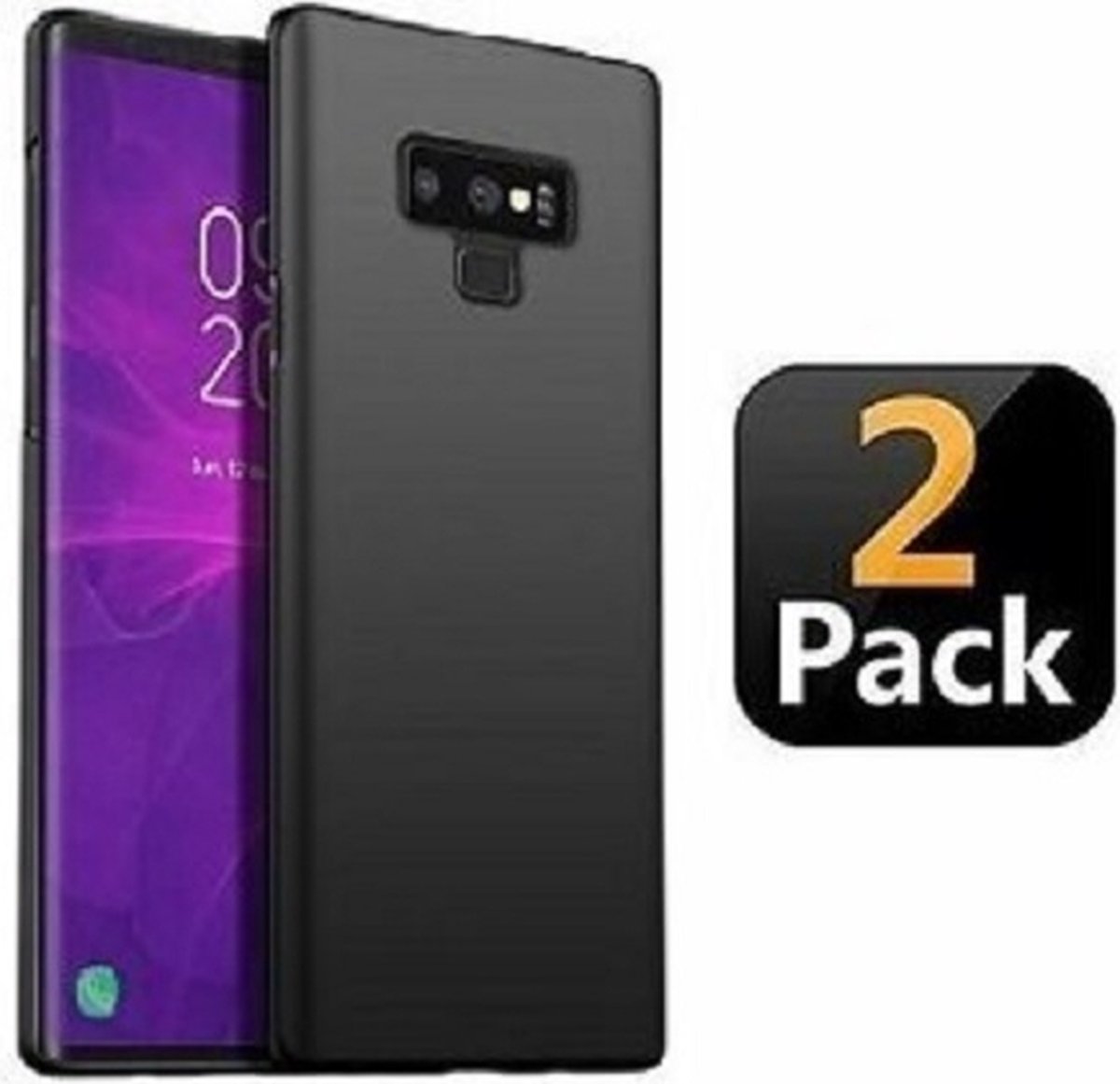 Samsung Note 9 Hoesje TPU Siliconen Zwart 2x