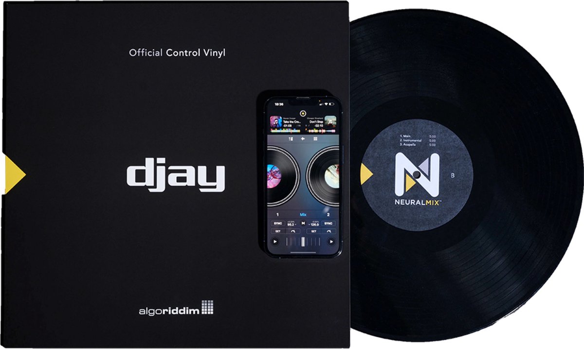Algoriddim djay PRO AI 12" Control Viny - DJ Control