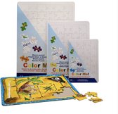 Kleurpuzzel A4 - Inkleurbare Puzzel - Maak je eigen Puzzel - Formaat: A4 - Kinderpuzzel - Zelf Puzzel Tekenen - Tekenpuzzel - Knutselen / DIY - Creatief Speelgoed