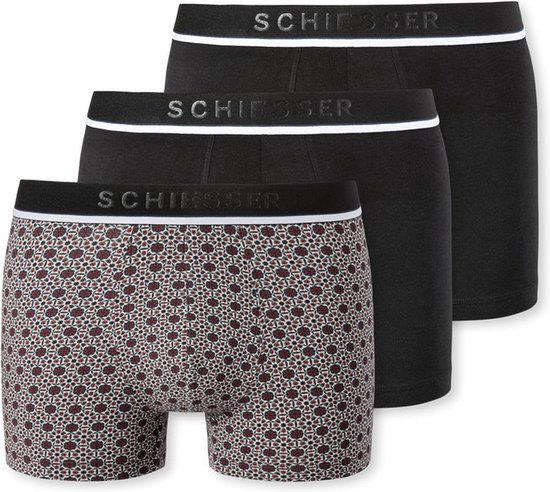 Schiesser 95-5 3 pack heren shorts 177993 909 sortiert 3