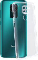 Geschikt voor Xiaomi Redmi Note 9 Case Resistant Soft Flexible Gel Silicone transparant