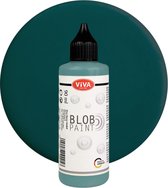 Viva Decor Blob Paint - 90ml - Schilderen- Verf - 3d effect - Nieuw, Kleurrijk - Ontspannend - Creative Hobby - DIY - Knutselen - Vrije tijd - Handwerken - Petrol