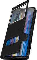 Geschikt voor Sony Xperia 10 Vensterhoes met Video Support zwart