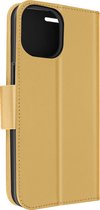 Geschikt voor Apple iPhone 14 Pro Max Wallet Case Video-ondersteuningsfunctie goud