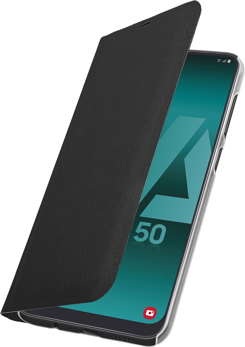 Geschikt voor Samsung Galaxy A50/A30s Flip Wallet Kaarthouder Hoes zwart