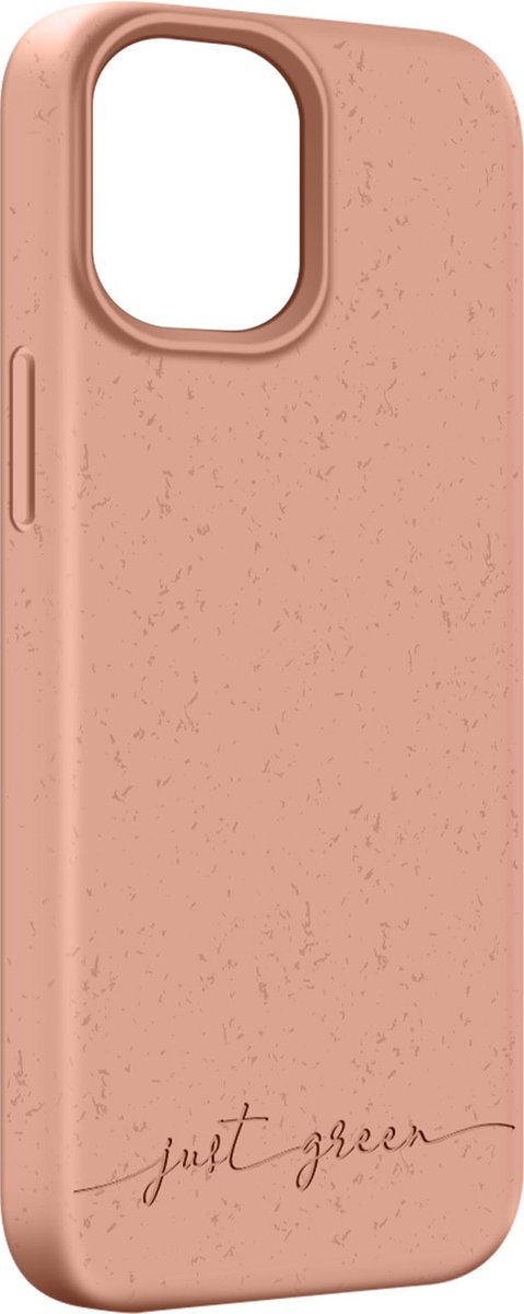 JUST GREEN, Hoesje Geschikt voor Apple iPhone 13 Mini Model Natura Compatibel met Draadloos Opladen, Beige