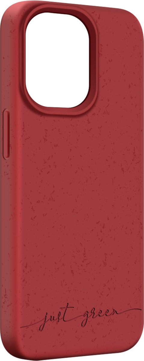 Apple iPhone 13 Pro biologisch afbreekbaar, Just Green rood hoesje