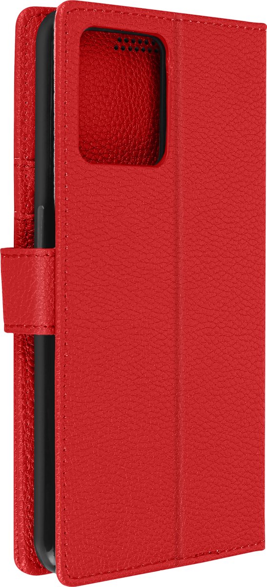 Cover Geschikt voor Realme 9 Pro Plus/9 4G Flip Wallet Stand Video rode