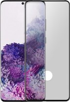 Geschikt voor Samsung Galaxy S20 gehard glas 9H volledige hechting afgeschuinde rand zwart