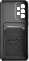Geschikt voor Samsung Galaxy A33 5G Soft Silicone Case Kaarthouder Forcell Zwart