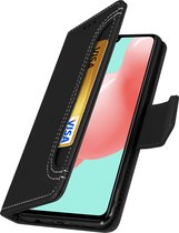 Geschikt voor Samsung Galaxy A41 Wallet Case Video-ondersteuning zwart