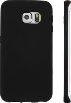 Geschikt voor Samsung Galaxy S6 Edge Case Sterk Soepel en Flexibel Siliconegel Zwart