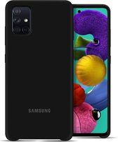 Samsung Silicone Hoesje - Samsung Galaxy A51 - Zwart
