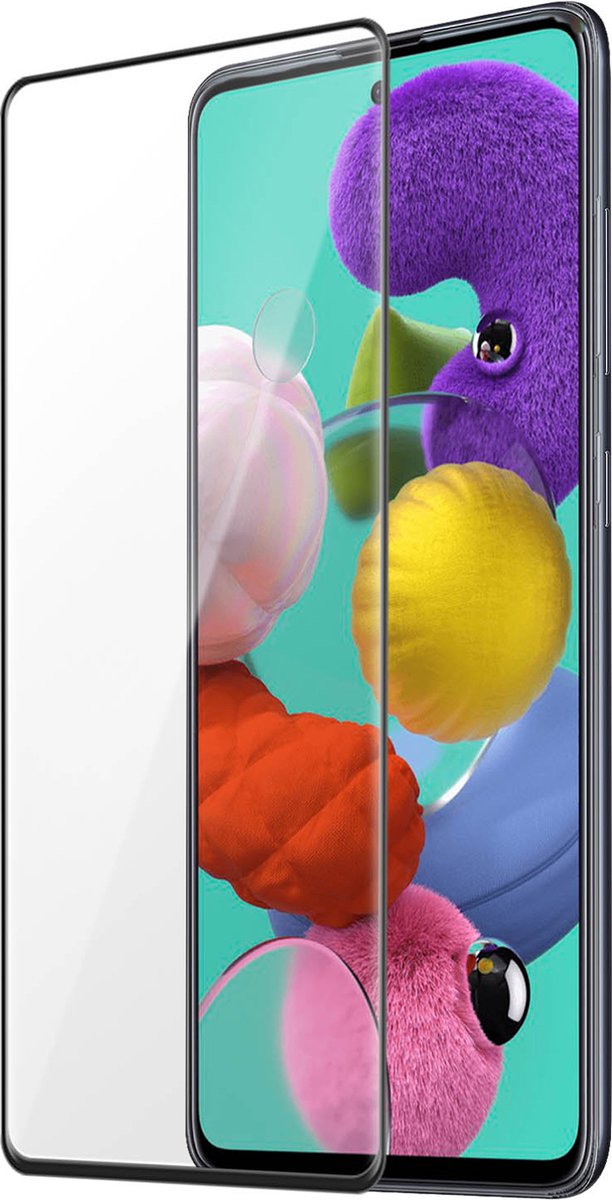 Gehard Glas Geschikt voor Samsung Galaxy A51 9H Anti-vlekken Zwart