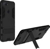 Geschikt voor Xiaomi Mi 8 Lite Case Anti-shock Silicoon Bumper Harnas Polycarbonaat Zwart
