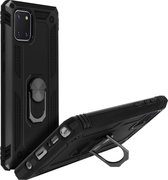 Geschikt voor Samsung Galaxy Note 10 Lite Hybrid Case Video Support Ring zwart