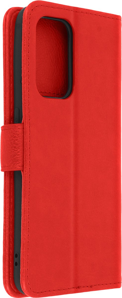 Geschikt voor Oppo A94 5G Bookcover Video Support Functie rood