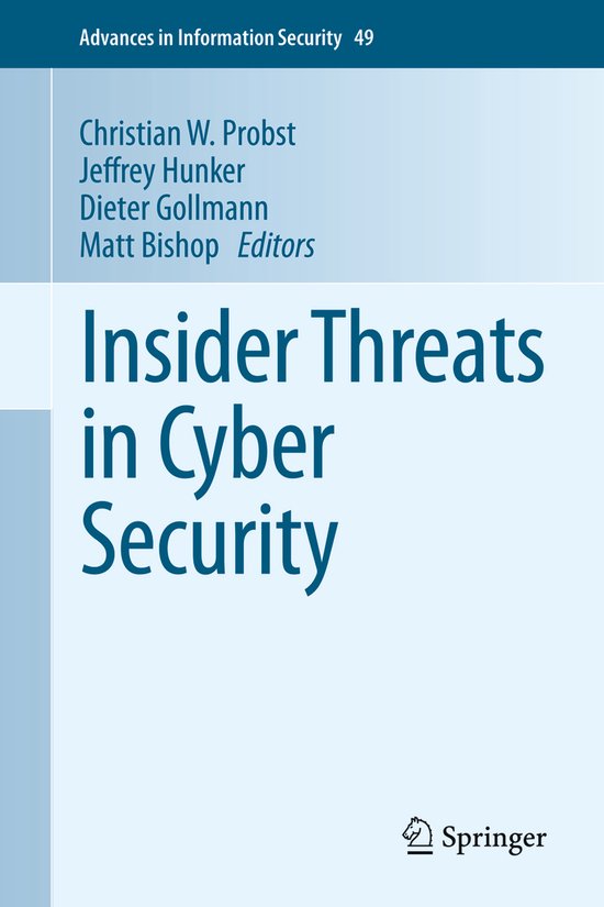 Insider Threats in Cyber Security - cover