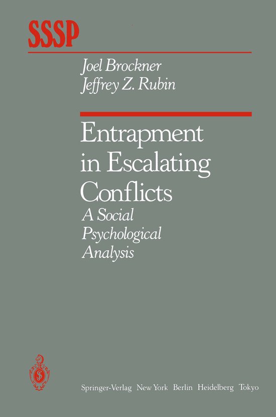 Entrapment in Escalating Conflicts - cover