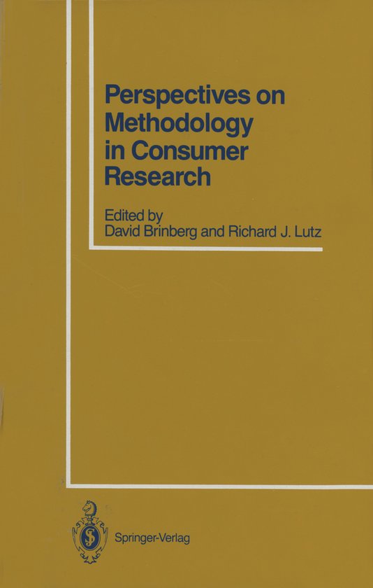 Perspectives on Methodology in Consumer Research - cover
