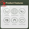 Productkenmerken: Onzichtbare draagcomfort, 10-frequentie vibratie, zachte siliconen, stil, USB-opladen, flirten.
