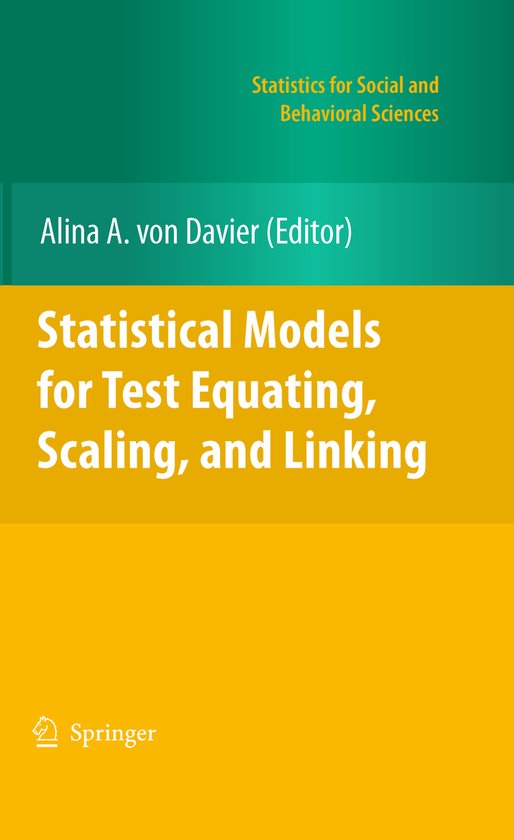 Statistical Models for Test Equating, Scaling, and Linking - cover