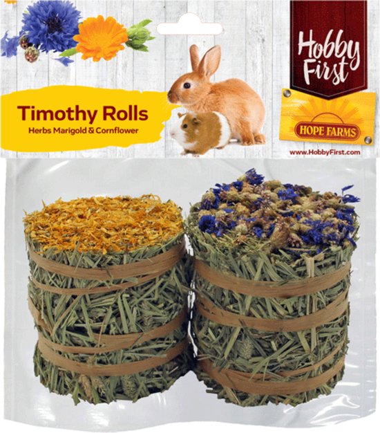 HobbyFirst Hope Farms Timothy Rolls Gouds- & Korenbloem 200 gr