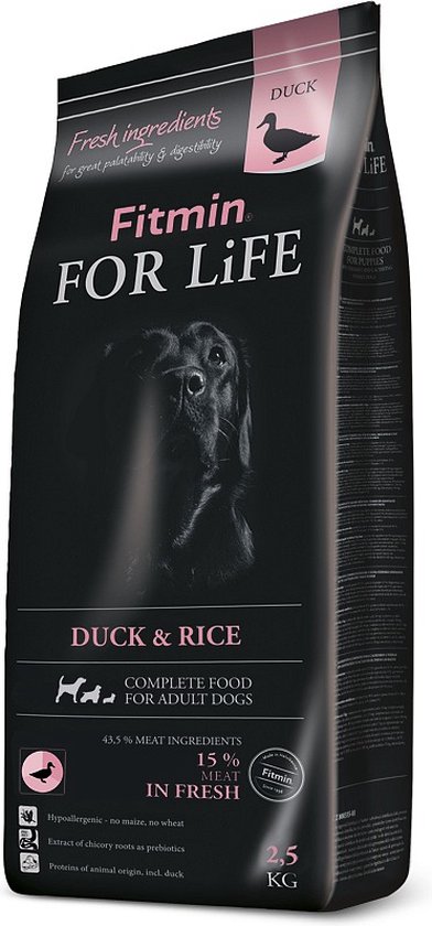 Fitmin Dog For Life Eend & Rijst 2.5kg