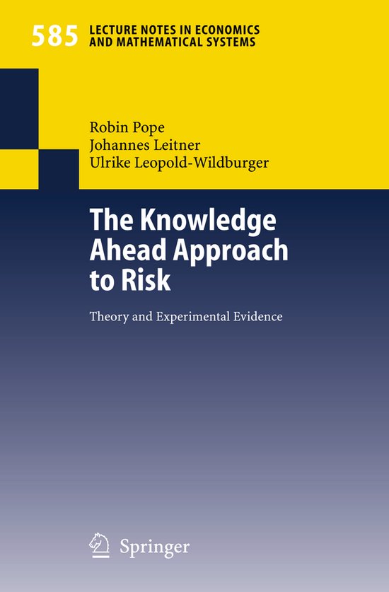 The Knowledge Ahead Approach to Risk - cover