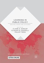 International Series on Public Policy- Learning in Public Policy