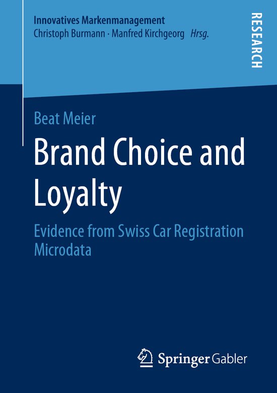 Brand Choice and Loyalty - cover