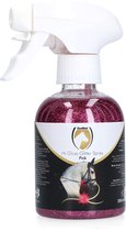 Excellent Hi Gloss Glitter Spray - Prachtige glittering op de vacht, manen en staart - Geschikt voor paarden - 250 ml - Roze