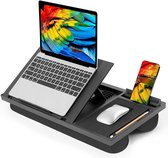 Living Nine Laptoptafel - Laptopkussen - Bedtafel - 49x40x28CM - Geschikt tot 17" INCH Laptop - Zwart