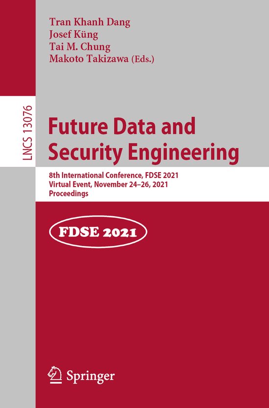 Lecture Notes in Computer Science13076- Future Data and Secu ... - cover