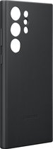 Samsung Leather Cover geschikt voor Samsung Galaxy S23 Ultra - Zwart