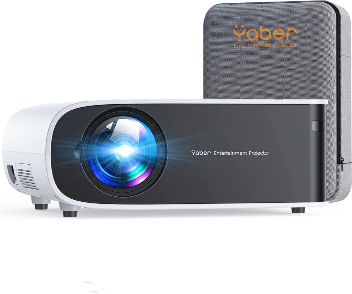 YABER Mini Beamer 4K – Beamer Projector Met Wifi – Met Draagtas - Bioscoop Kwaliteit – Ondersteunt Gaming – Met Clean Kit