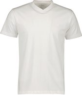 Jac Hensen T-shirt V-hals - Wit - 7XL Grote Maten