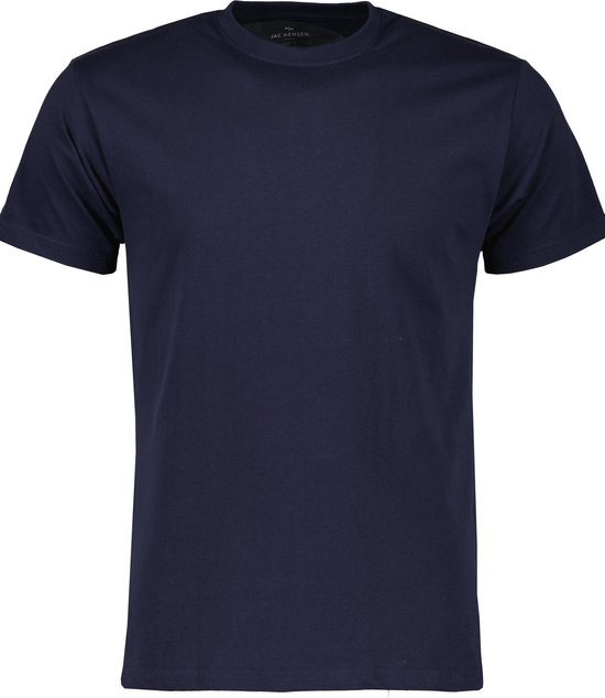 Jac Hensen T-shirt Ronde Hals Blauw - 6XL Grote Maten