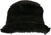 Flexfit - Fake Fur Bucket hat / Vissershoed - Zwart