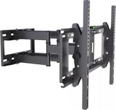 Vizyon 40-80 Inch - Universele Tv Muurbeugel - Wand Ophang TV Beugel Steun - Televisie Ophangsysteem Muur Ophangbeugel - Wall Mount Houder - Televisiebeugel Wandsteun Ophangsysteem - Draaibaar & Kantelbaar - Max50Kg - Zwart